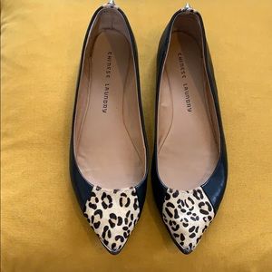 Chinese Laundry Leopard Studded Flats